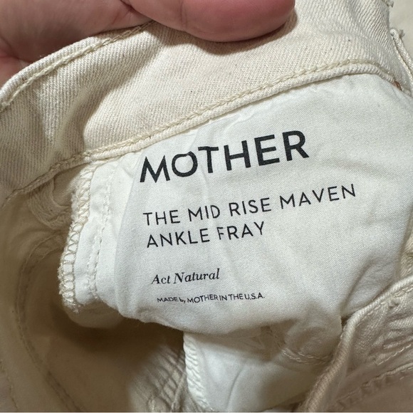 NEW MOTHER SUPERIOR The Mid Rise Maven Ankle Fray Jean in “Act Natural” Size 26 - Picture 12 of 12